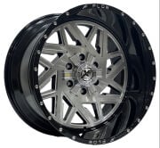 XFX-306 FLOW 20X12 6X139.7 ET-44 GLOSS BLACK BRUSHED