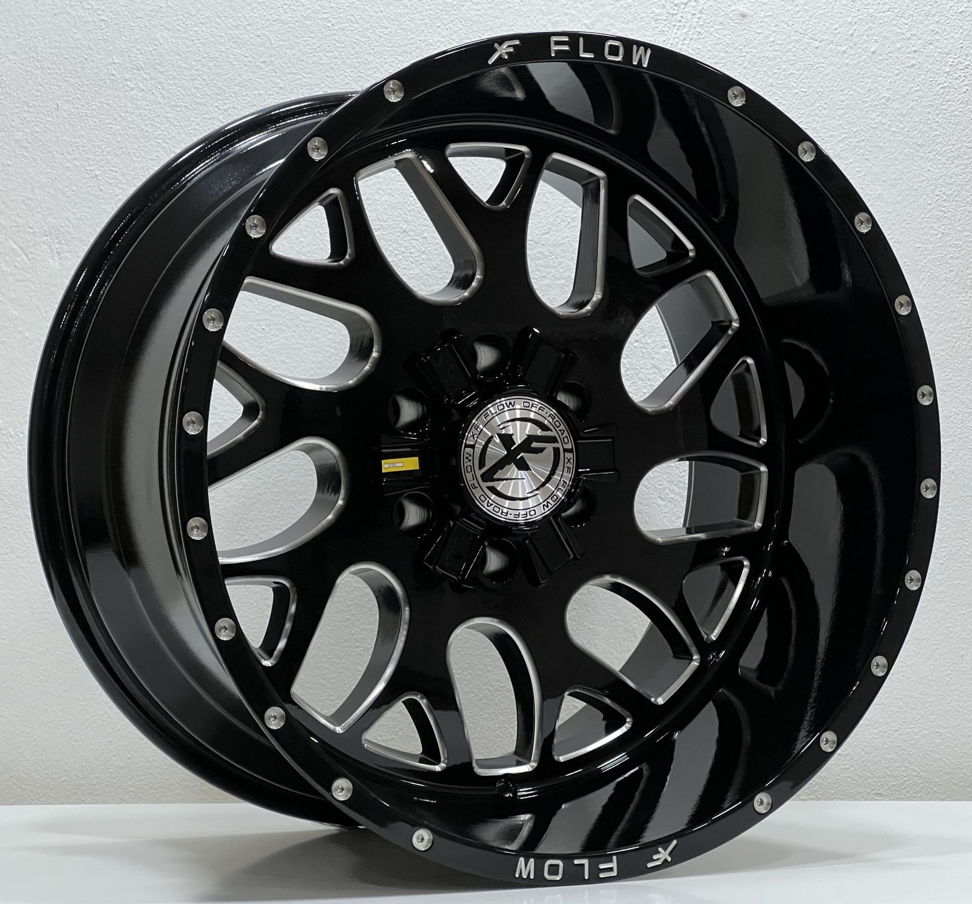 Protech DX8428 20X12 6X139.7 ET-44 BLACK MILLED WINDOW