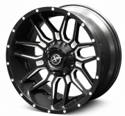 XF-219 20X10 6X139.7 ET-24 MATTE BLACK/MILLING
