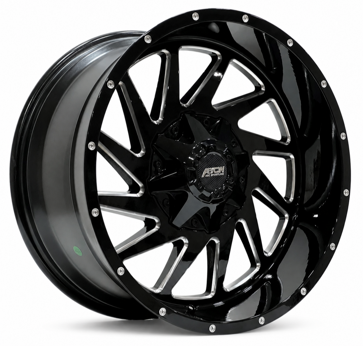 Boachi A316 20X10 6X139.7 ET-12 BLACK/MILLING