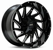 Boachi A316 20X10 6X139.7 ET-12 BLACK/MILLING