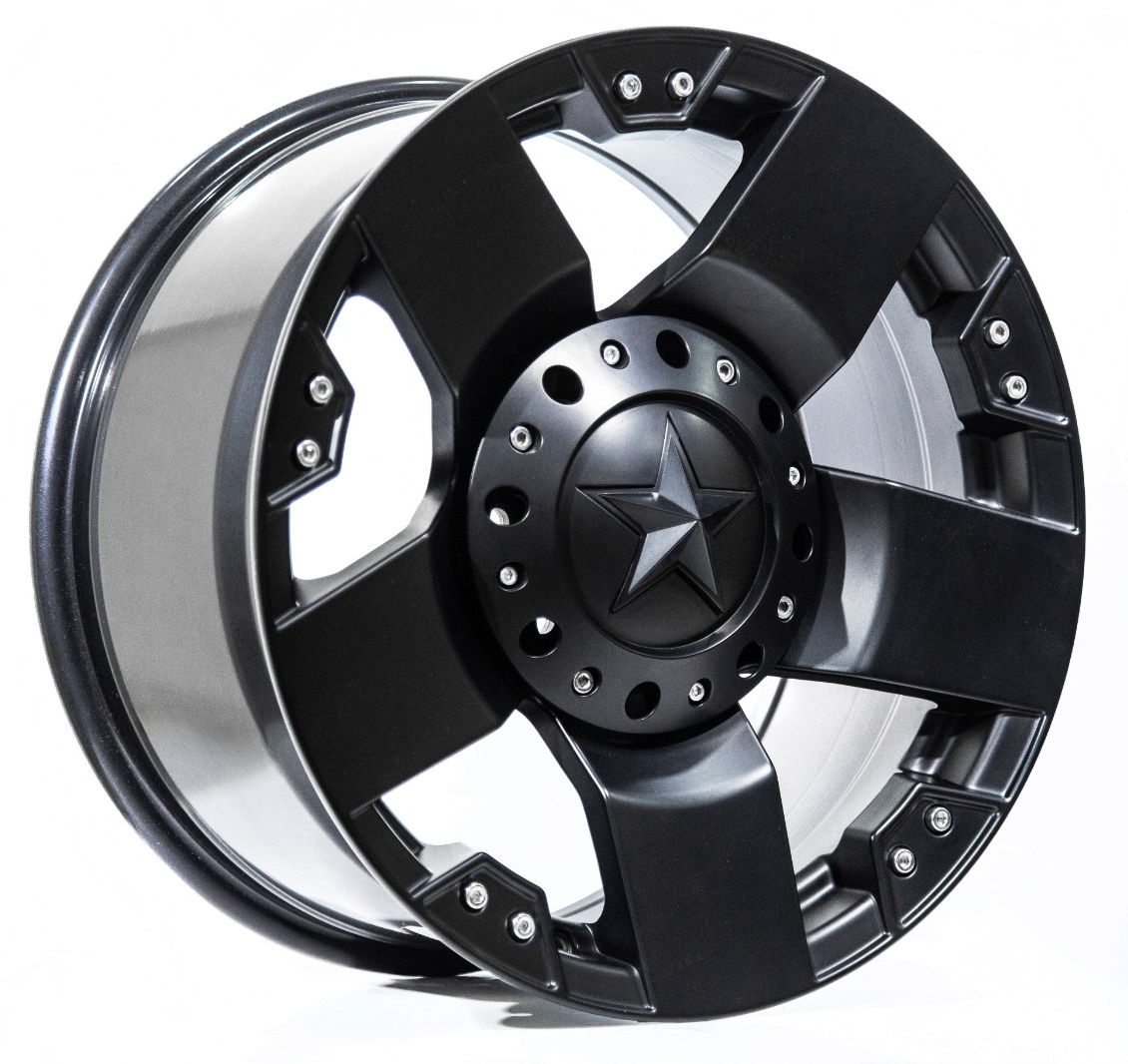 Black Wolf 5187 18X9.0 6X114.3 ET+15 Matte Black