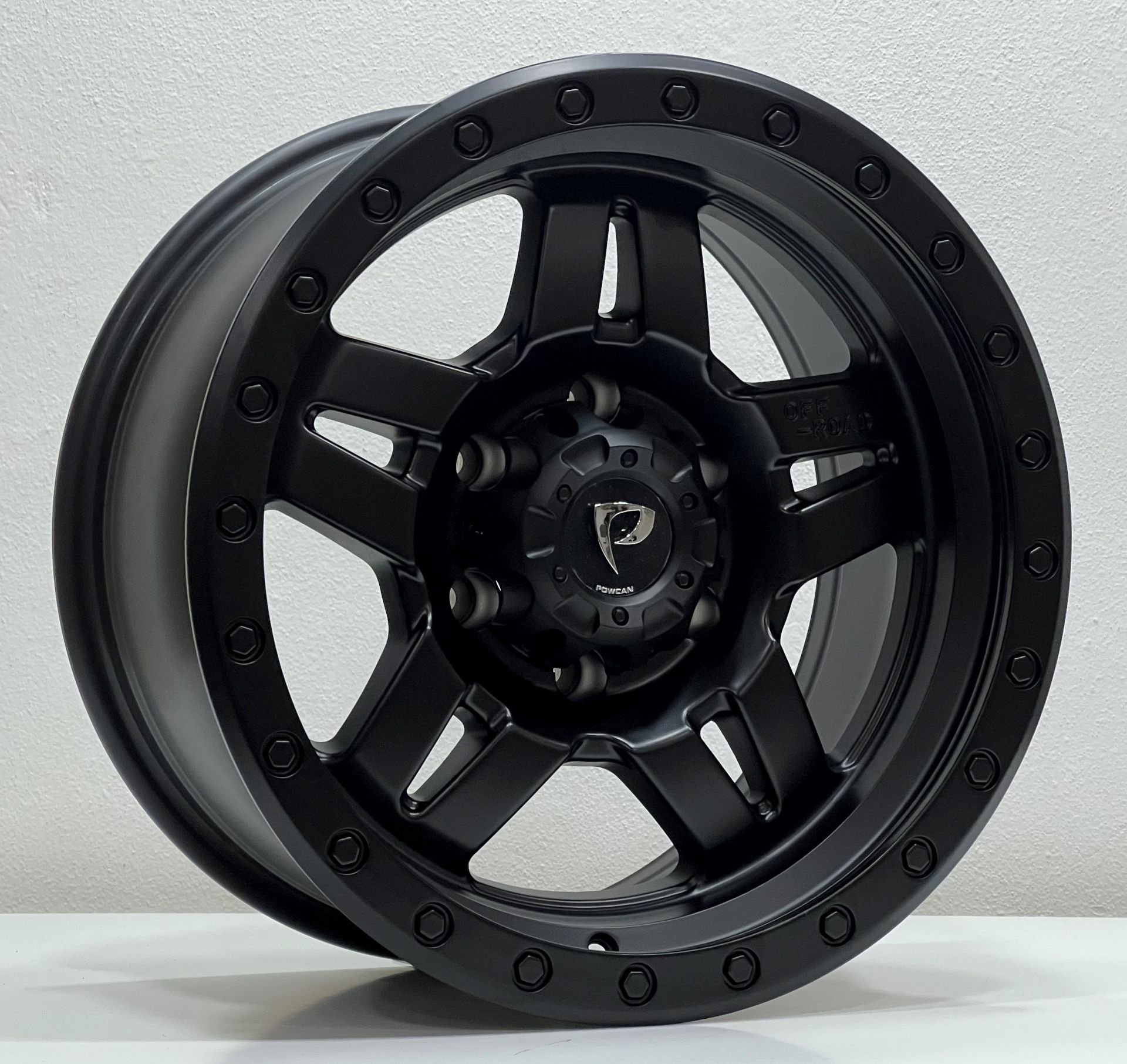 Powcan 5942  17X8.5  6X139.7 ET-12  MATTE BLACK