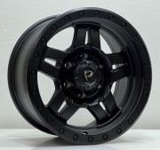 Powcan 5942  17X8.5  6X139.7 ET-12  MATTE BLACK
