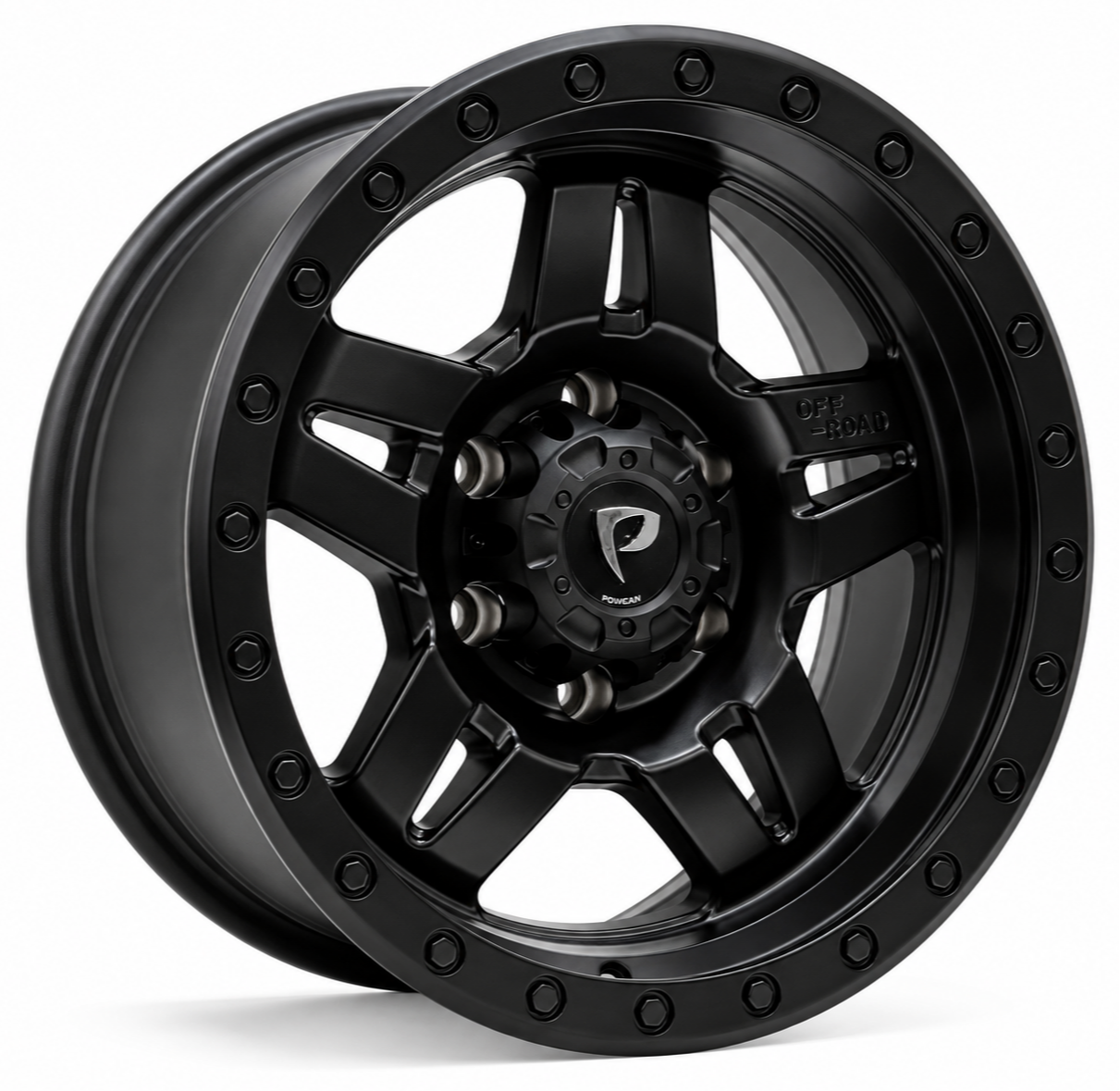 Powcan 5942 17X8.5 6X139.7 ET-12 Matte Black