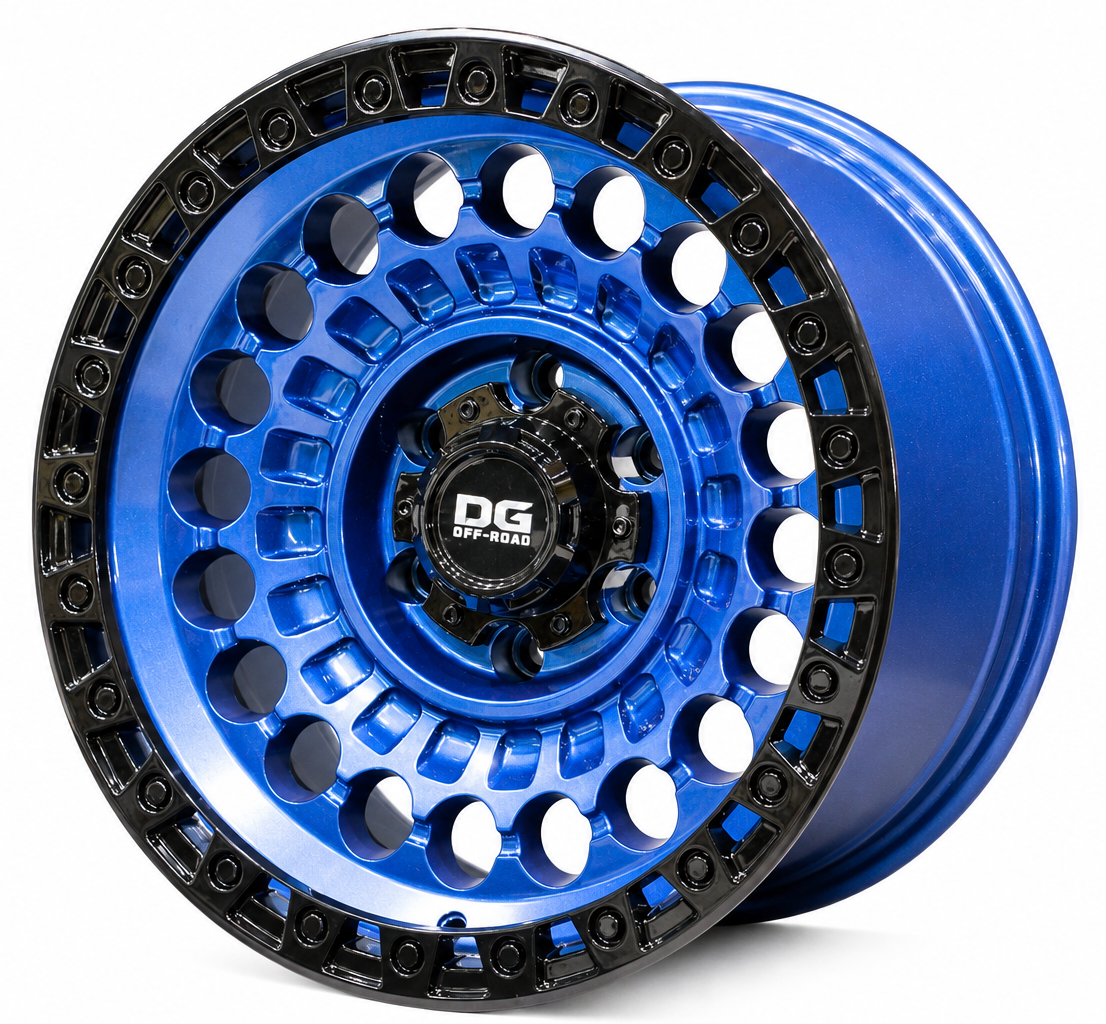 DG 55220 17X9.0 6X139.7 ET-12 Blue Black Lip