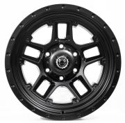 Black Wolf 307 17X9.0 6X139.7 ET-30 Matte Black