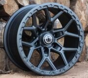 Black Wolf 411 17X9.0 6X139.7 ET-12 Matte Gun Metal