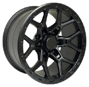 Black Wolf 411 17X9.0 6X139.7 ET-12 Matte Black