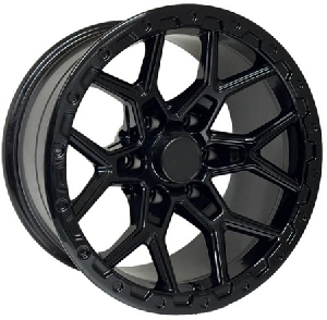 Black Wolf 411 17X9.0 6X139.7 ET-12 Black
