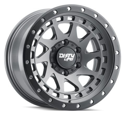 Dirty Life Enigma Pro 9311 17X9.0 6X139.7 ET-38 Satin Graphite/Black Lip