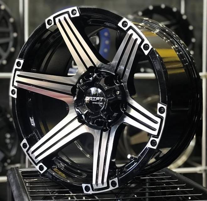 Drift 6083 16X8.0 6X139.7 ET-15 Black / PF