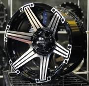 Drift 6083 16X8.0 6X139.7 ET-15 Black / PF