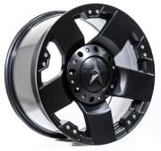 Black Wolf 5187 17X9.0 5X120 ET15 Matte Black