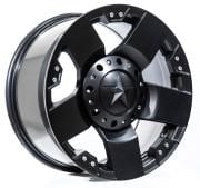 Black Wolf 5187 17X9.0 6X139.7 ET15 Matte Black