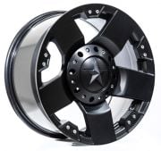 Black Wolf 5187 17X9.0 6X114.3 ET15 Matte Black