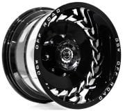 Black Wolf 1163 16X10 5X114.3 ET-45 Black/Milling
