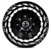 Black Wolf 1163 16X10 5X127 ET-45 Black/Milling