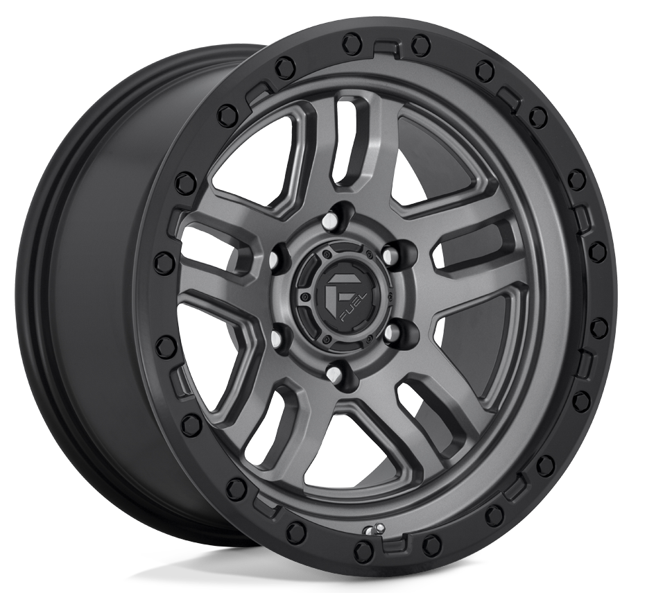 Fuel Ammo  20X9.0 6X139.7    ET +01 Matte  Gun Metal / Black Bead Ring