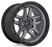 Fuel Ammo  20X9.0 6X139.7    ET +01 Matte  Gun Metal / Black Bead Ring