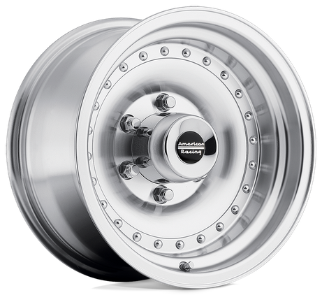 American Racing AR61 Outlaw I 15X10 5X139.7 ET-38 Machined W/ Clear Coat