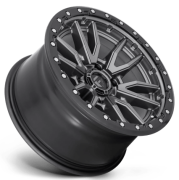 Fuel Rebel 22X10 6X135 ET-13 Matte Gun Metal/Black Bead Ring