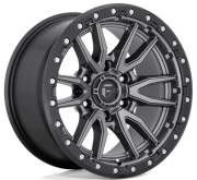 Fuel Rebel 22X10 6X135 ET-13 Matte Gun Metal/Black Bead Ring