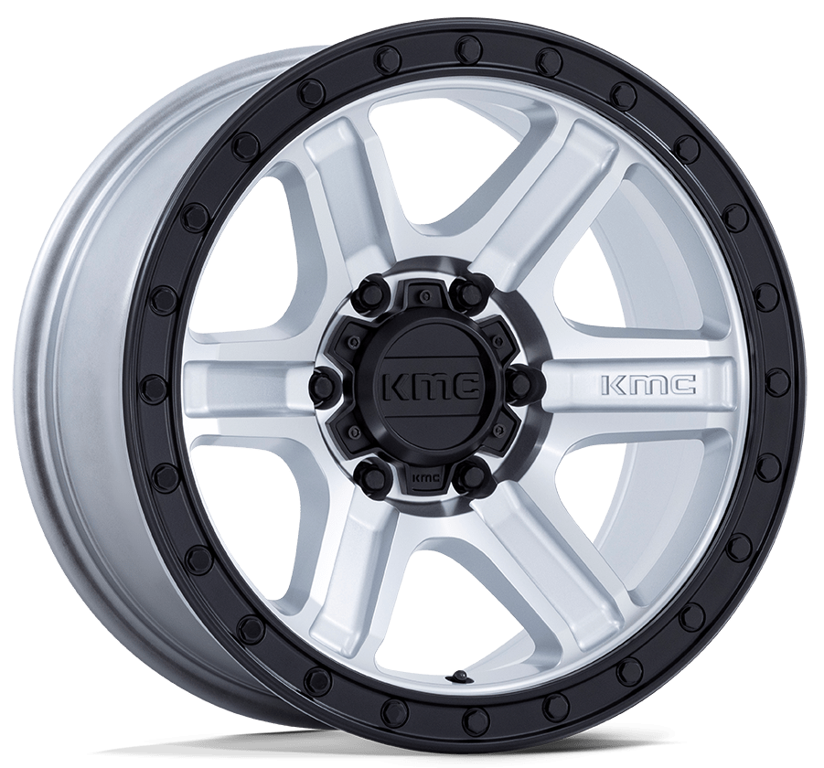 KMC KM551 OUTRUN 18X9.0 6X139.7  ET+18 Machined / Gloss Black Lip