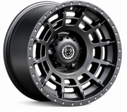 Black Wolf 1071 16X10 5X120 ET-44 Matte Gun Metal