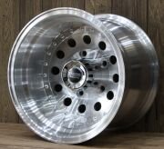 American Racing AR62 Outlaw II 15X10 5X139.7 ET-38 Machined W/ Clear Coat