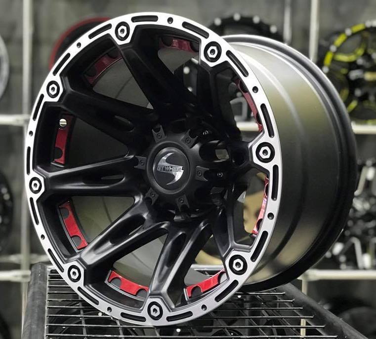 GT Wheels 168 16X10 6X139.7 ET -44 Matte Black/RP