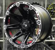 GT Wheels 168 16X10 6X139.7 ET -44 Matte Black/RP