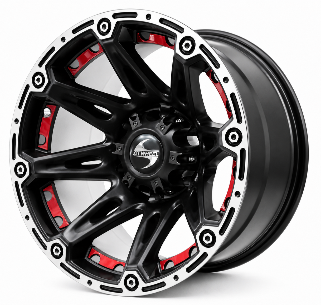 GT Wheels 168 16X10 6X139.7 ET -44 Matte Black/RP