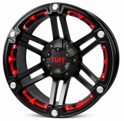 Tuff T-01 16X8.0 6X139.7 ET-10 Matte Black/Red İnserts