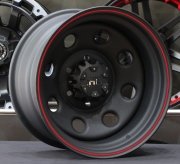 HD Wheels 17X10 6X139.7 ET-30 Matte Black/RL