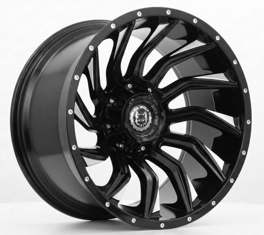 Black Wolf 1164 20X12 6X139.7 ET-44 BF/Milling