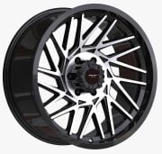 Procast 5518 20X9.0 6X139.7 ET-12 Black Machined