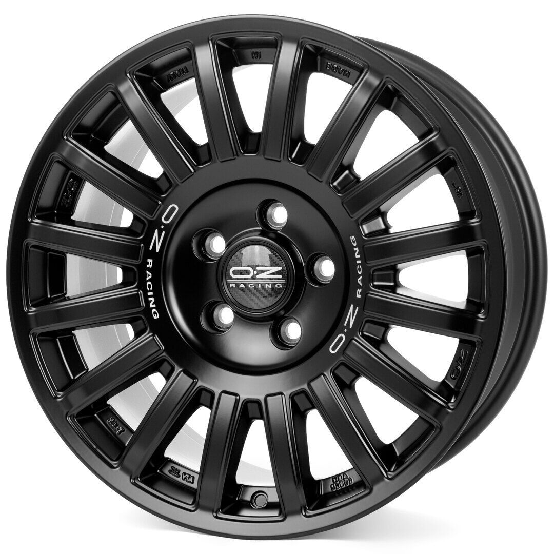 O.Z. Rally Raid 18X8.5 6X139.7 ET0 Matt Black + Silver Lettering