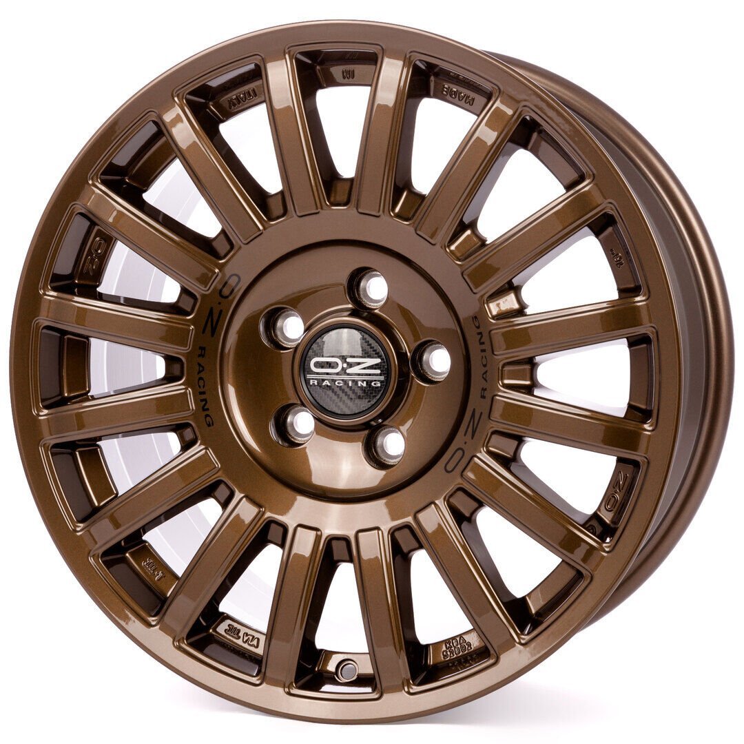 O.Z. Rally Raid 18X8.5 6X139.7 ET0 Gloss Bronze + Black Lettering
