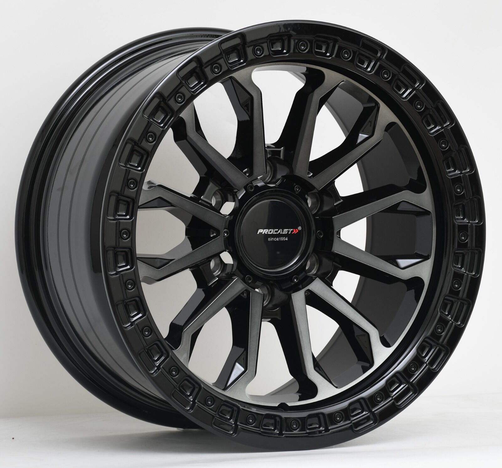 Procast 2178 17X9.0 6X139.7 ET10 Dark Tint / Gloss Black