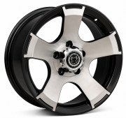 Black Wolf 366 16X8.0 5X114.3 ET+25 Black Diomand