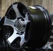 Black Wolf 1195 15X8.0 6X139.7 ET-10 Black Polished