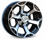 Powcan 321 15X8.0 5X114.3 ET+10 Black Machined